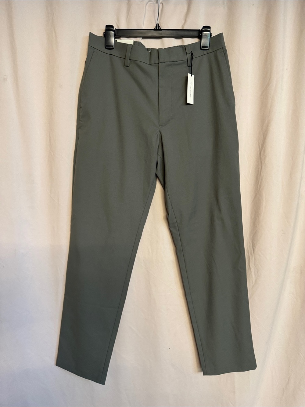 Banana Republic Athletic Slim Fit Performance Pant, Size 34X30, Color Olive